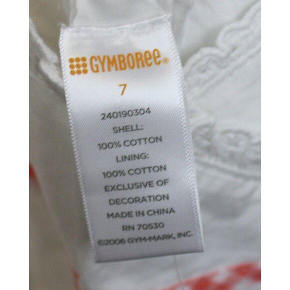 2006 Gymboree Freshly Picked Blouse Embroidered Flowers Lace sz 7 Spring Summer - Picture 9 of 9